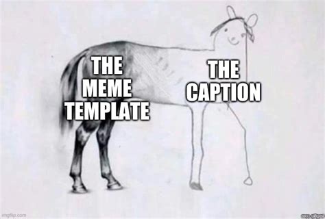 horse drawing meme template